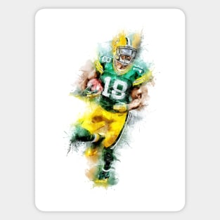 Football Player AWESOME abstract watercolor splatter artwork for all the GRIDIRON fans Sticker